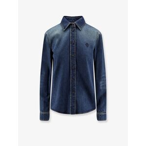 Gucci Women Denim Shirt With Embroidery
